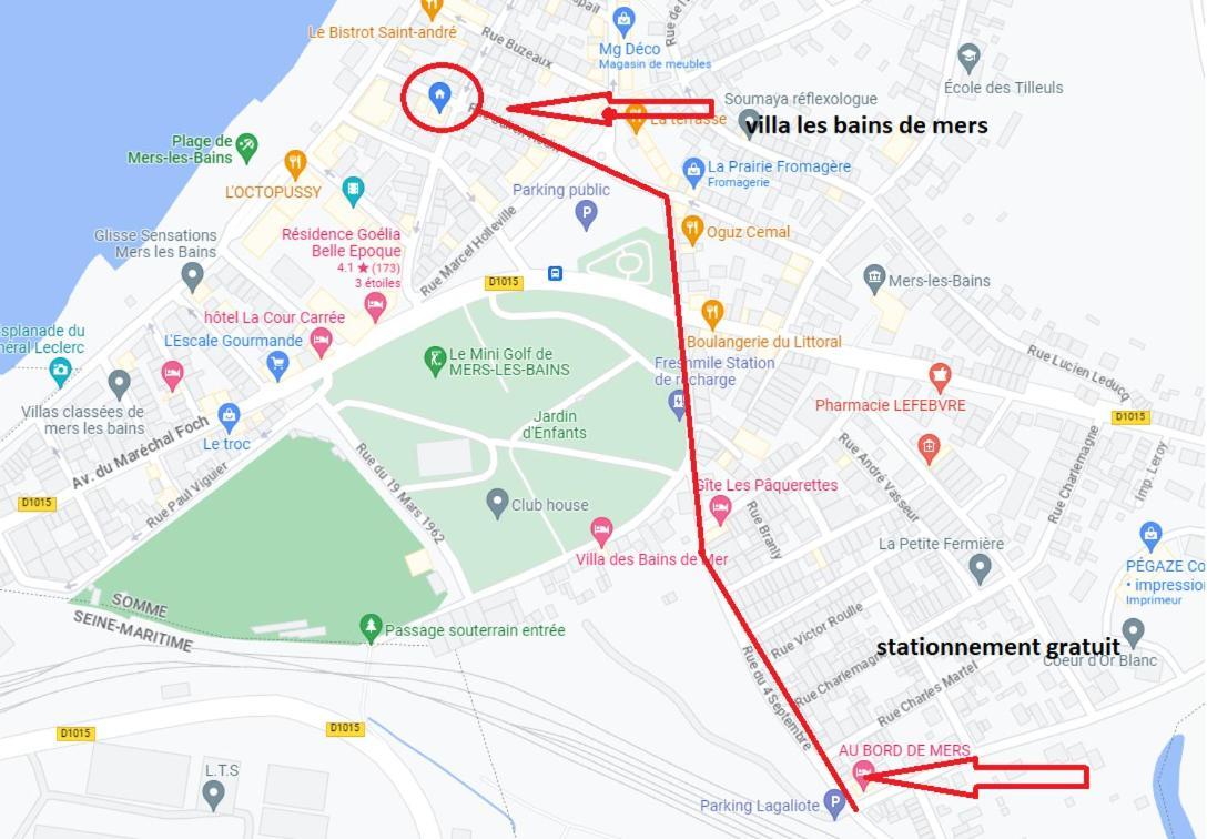 Plage A 50M Appartement Reves De Mer Villa Les Bains De Mers Eksteriør bilde